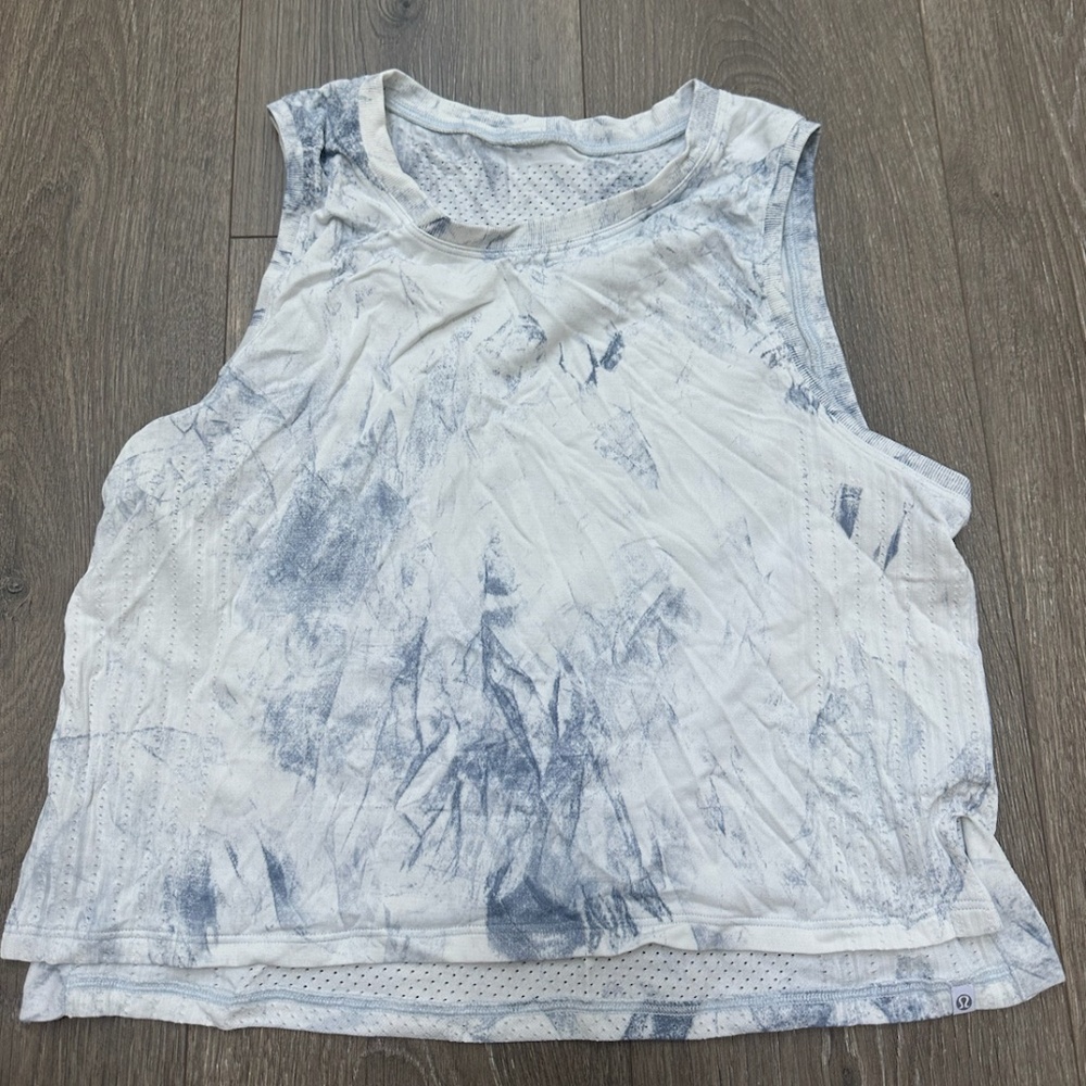 LULULEMON TRAIN TO BE TANK (WHITE/LUNA)